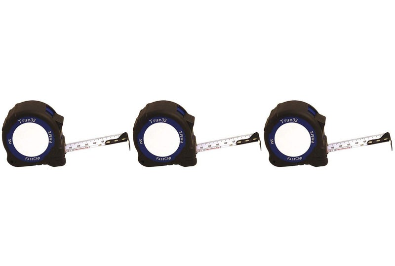 Fastcap PMMR-TRUE32 5m Metric Reverse for 32mm System Measuring Tape, 3-Pack